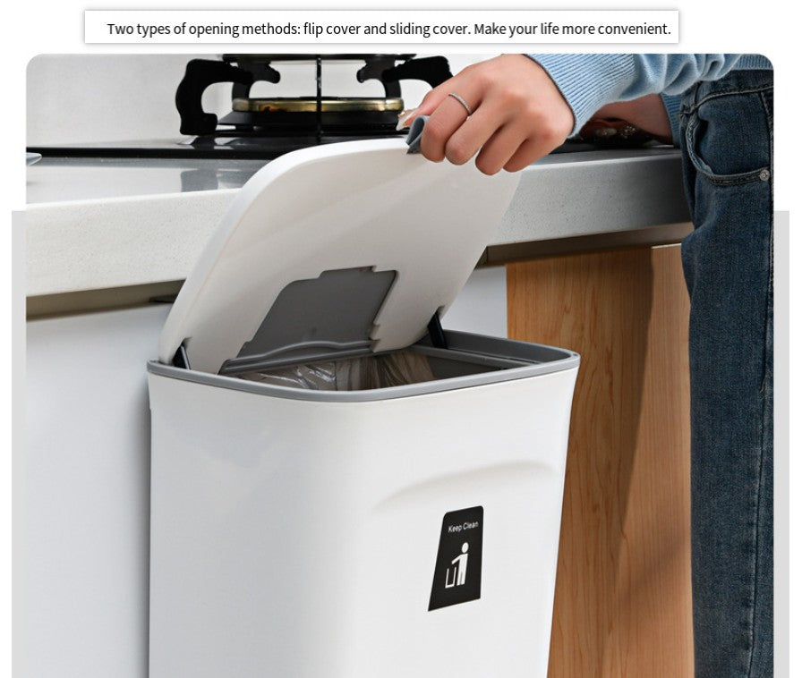 1pc Under Cabinet Door Hanging Trash Can