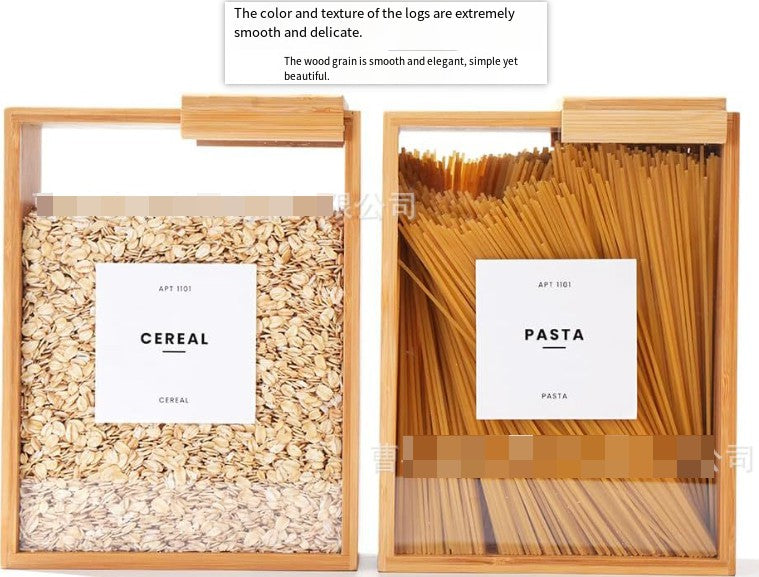 Bamboo Food Storage Container with Clear Lid