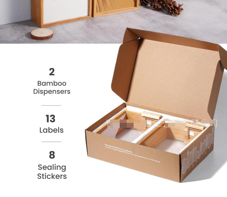Bamboo Food Storage Container with Clear Lid
