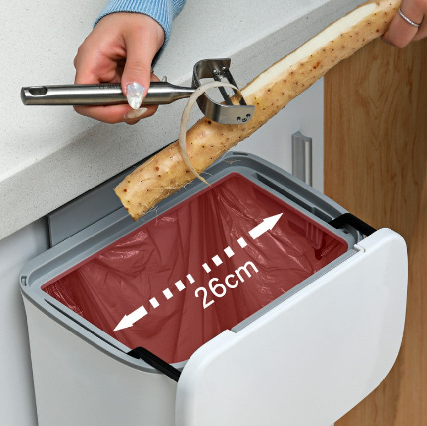 1pc Under Cabinet Door Hanging Trash Can