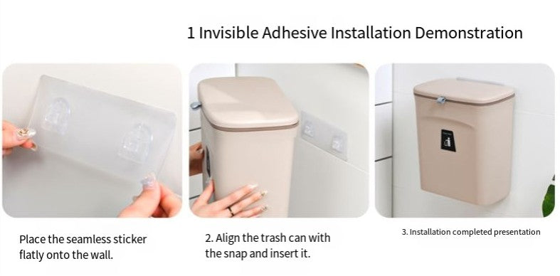 1pc Under Cabinet Door Hanging Trash Can
