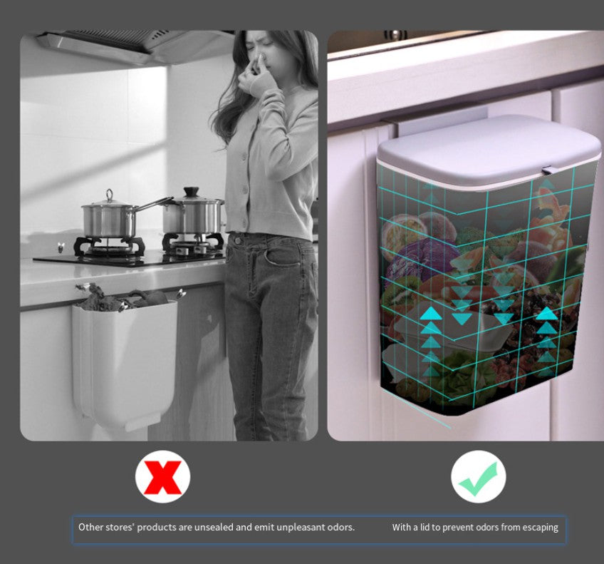 1pc Under Cabinet Door Hanging Trash Can