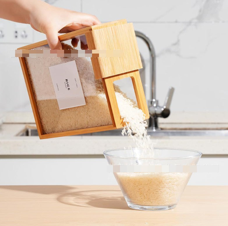 Bamboo Food Storage Container with Clear Lid
