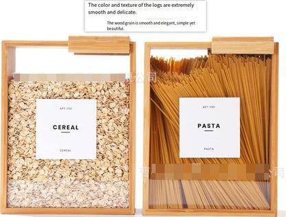 Bamboo Food Storage Container with Clear Lid