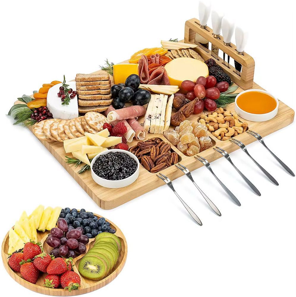 wooden cheese Plate set