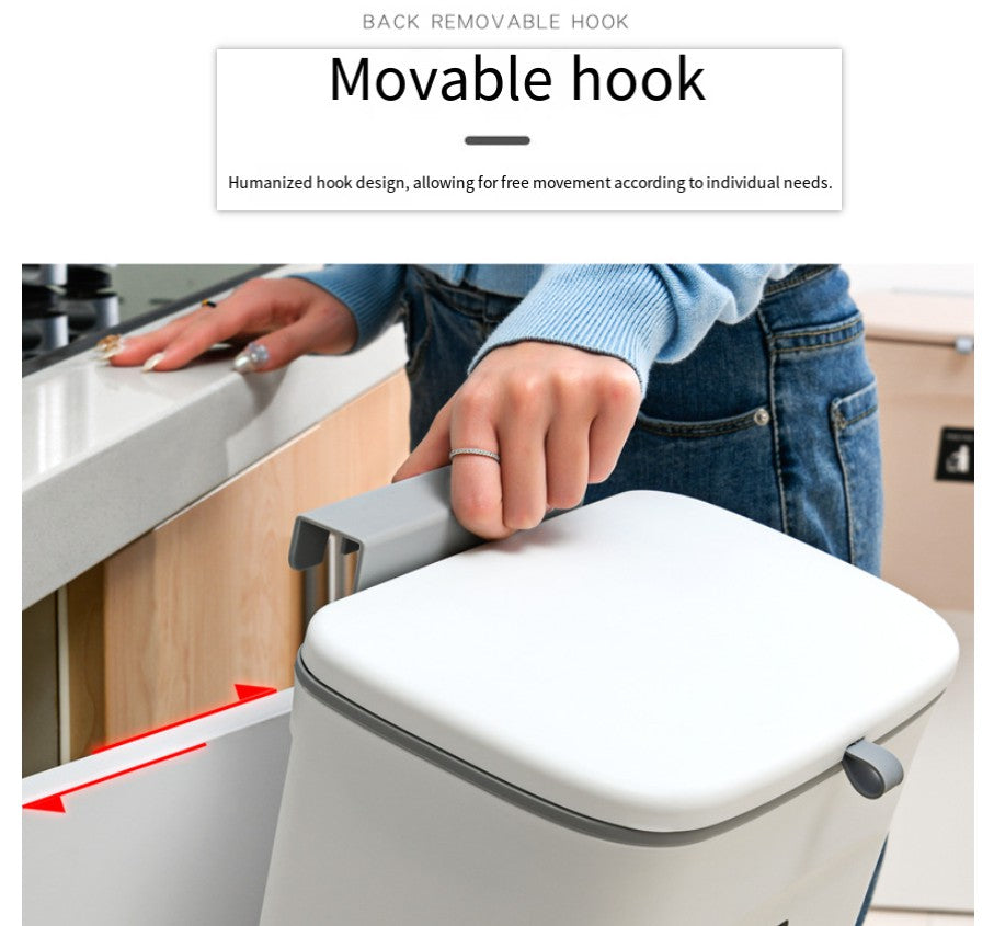 1pc Under Cabinet Door Hanging Trash Can