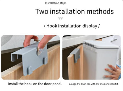 1pc Under Cabinet Door Hanging Trash Can