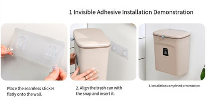 1pc Under Cabinet Door Hanging Trash Can