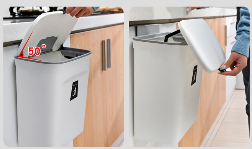 1pc Under Cabinet Door Hanging Trash Can