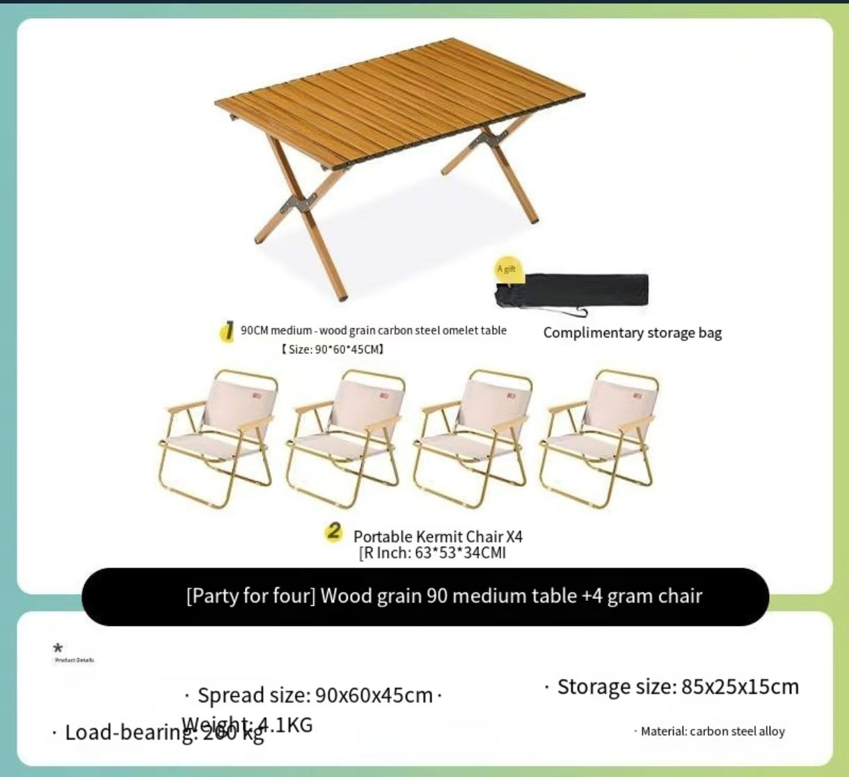 Folding Table With Chairs